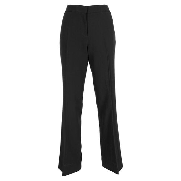Alexander Mcqueen High-Rise Flared Trousers in Black Wool
